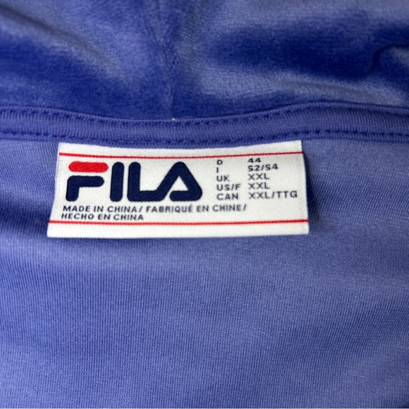 Fila Women’s Velour Hooded Pullover Sweatshirt, Size XXL - Picture 8 of 11